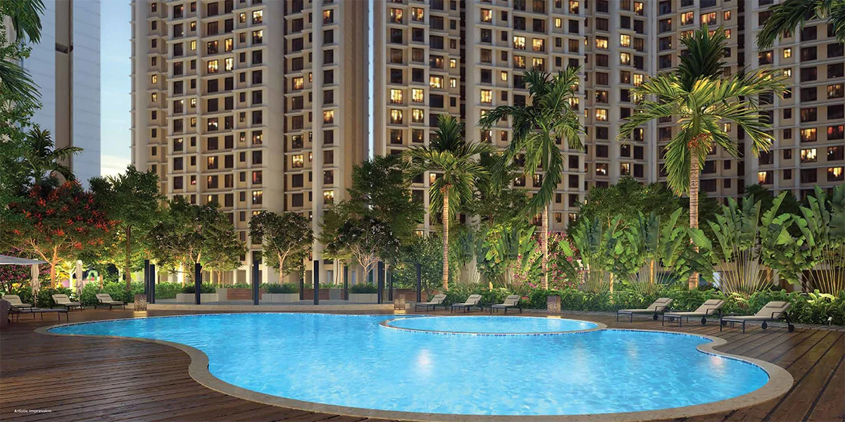 Raunak Maximum City Thane Interior Living Room Mockup